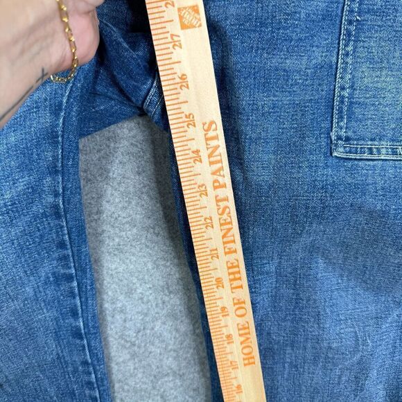 Abercrombie & Fitch Jeans Ultra High Rise Straight Womens 32/14R Blue Denim - Picture 5 of 11